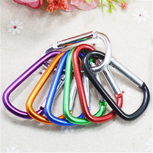 30Pcs Silver Aluminum Spring Carabiner Snap Hook Hanger Keychain Travel Kit for Camping Hiking