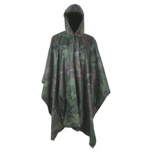 Multifunction Military Raincoat Men&Women's Raincover Perfect for Hiking Hunting Camping as poncho Awning shelter ground sheet