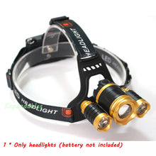 3 CREE XM L T6 led headlamp headlight 10000 lumens led head lamp camp hike emergency light fishing outdoor equipment