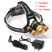 3 CREE XM L T6 led headlamp headlight 10000 lumens led head lamp camp hike emergency light fishing outdoor equipment