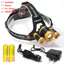 3 CREE XM L T6 led headlamp headlight 10000 lumens led head lamp camp hike emergency light fishing outdoor equipment