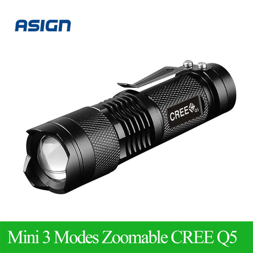 2015 Newest Waterproof LED Flashlight High Power 2000LM Mini Spot Lamp 3 Models Zoomable Camping Equipment Torch Flash Light